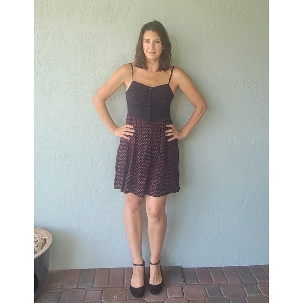 Urban Outfitters byCORPUS black dress with red design size 10